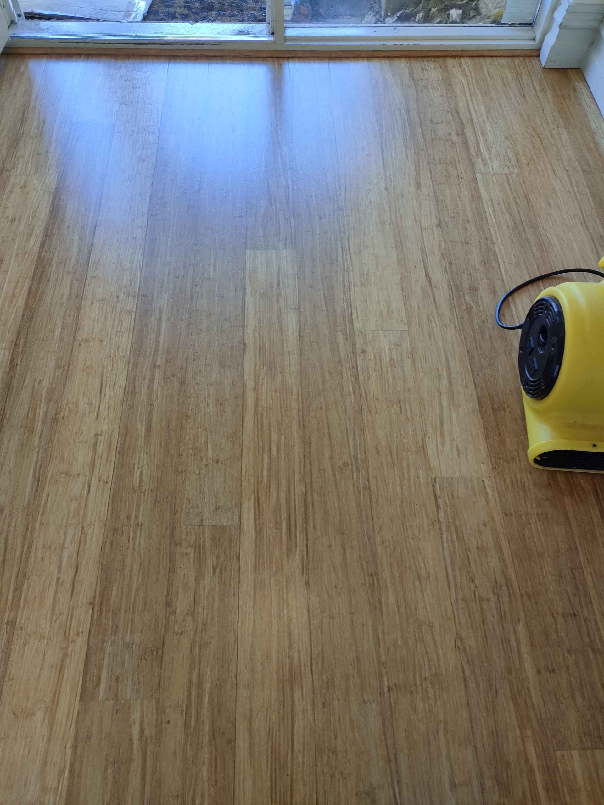 Bamboo floor sanding result — Perth