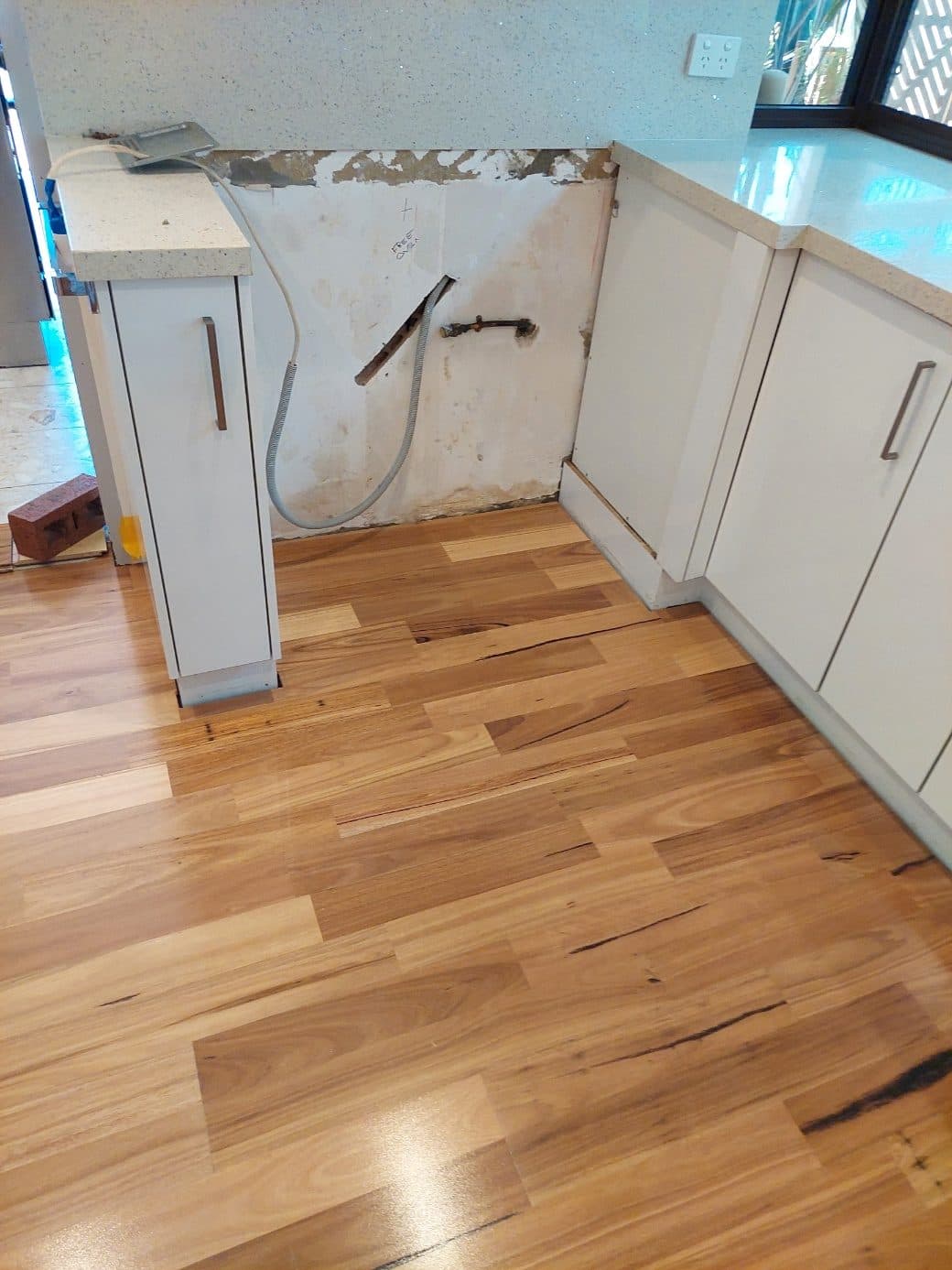 Engineered timber board installation — Perth